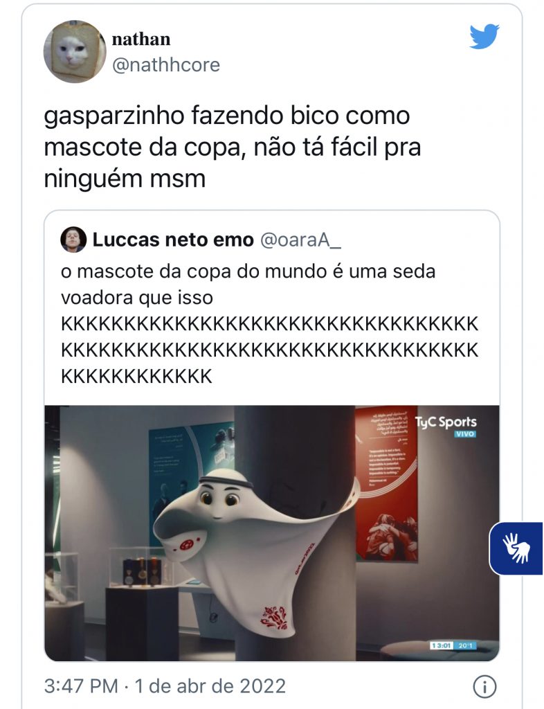 Gasparzinho” e “fantasma de série B”: mascote da copa do Catar vira meme